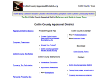 Tablet Screenshot of collincountyappraisaldistrict.org